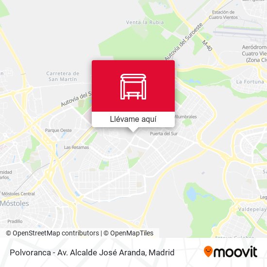 Mapa Polvoranca - Av. Alcalde José Aranda