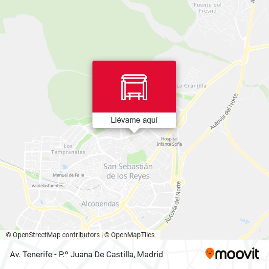Mapa Av. Tenerife - P.º Juana De Castilla