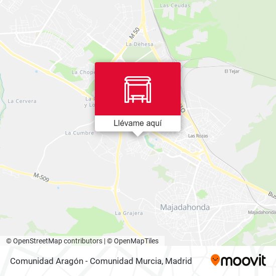 Mapa Comunidad Aragón - Comunidad Murcia