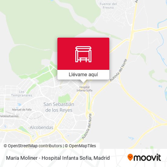 Mapa María Moliner - Hospital Infanta Sofía