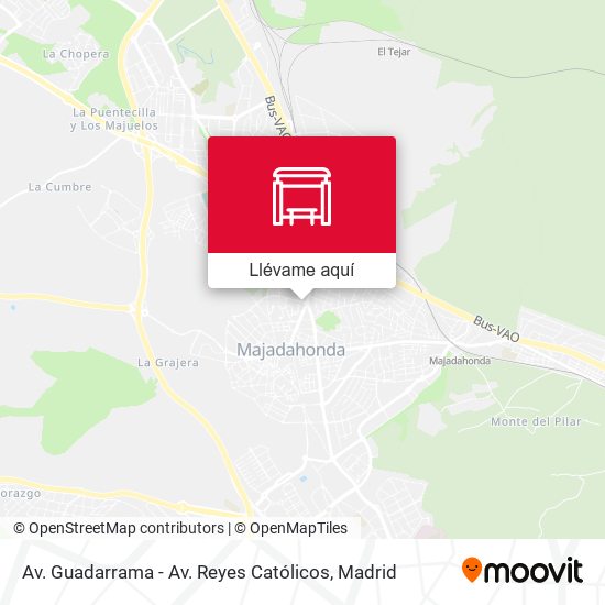 Mapa Av. Guadarrama - Av. Reyes Católicos