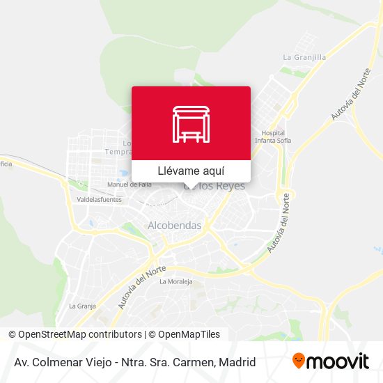Mapa Av. Colmenar Viejo - Ntra. Sra. Carmen