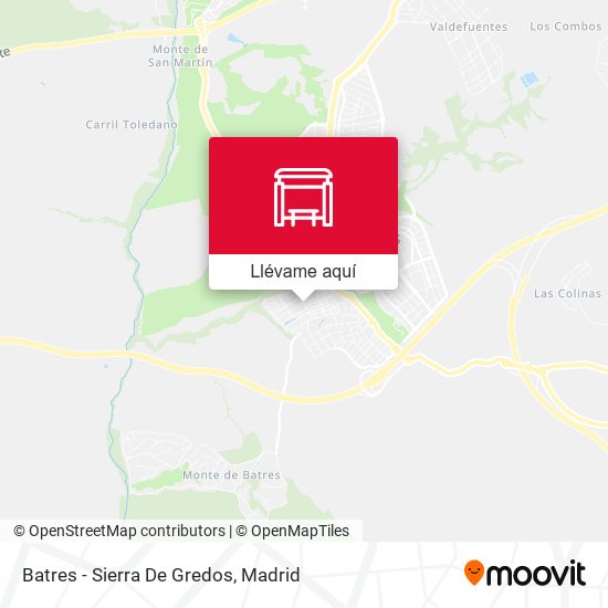 Mapa Batres - Sierra De Gredos