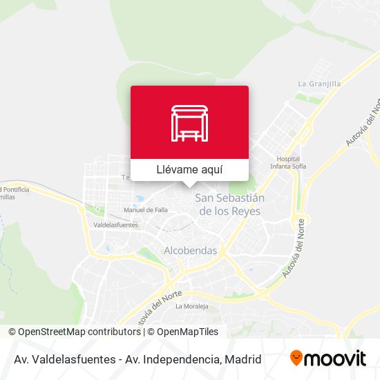 Mapa Av. Valdelasfuentes - Av. Independencia