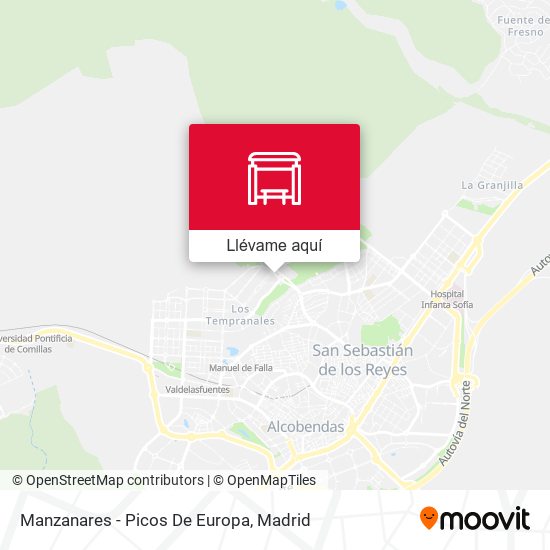 Mapa Manzanares - Picos De Europa