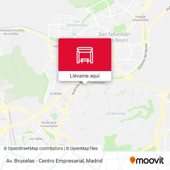 Mapa Av. Bruselas - Centro Empresarial