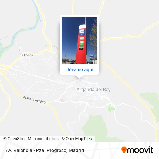 Mapa Av. Valencia - Pza. Progreso