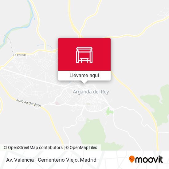 Mapa Av. Valencia - Cementerio Viejo