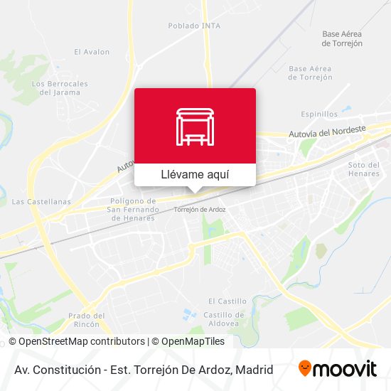 Mapa Av. Constitución - Est. Torrejón De Ardoz