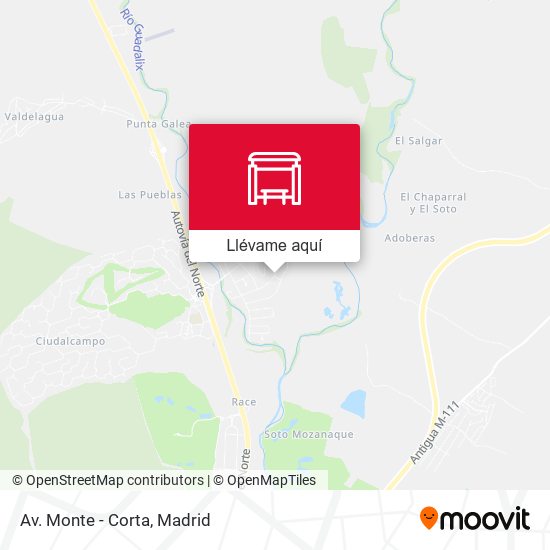 Mapa Av. Monte - Corta