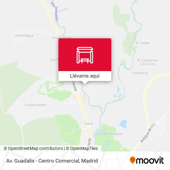 Mapa Av. Guadalix - Centro Comercial