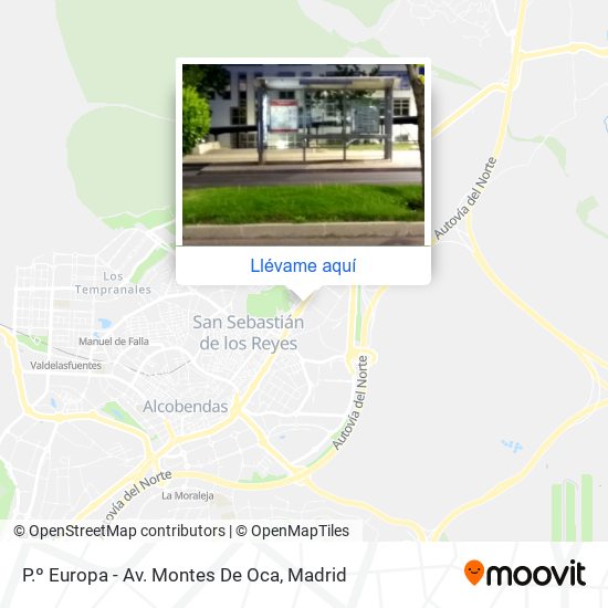 Mapa P.º Europa - Av. Montes De Oca