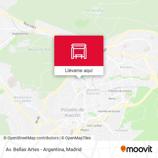 Mapa Av. Bellas Artes - Argentina