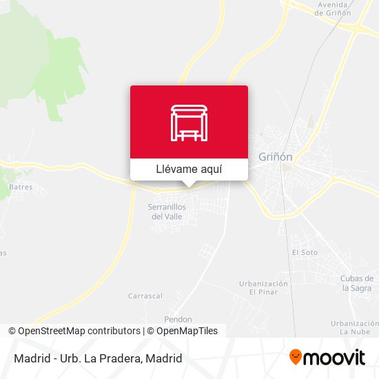 Mapa Madrid - Urb. La Pradera