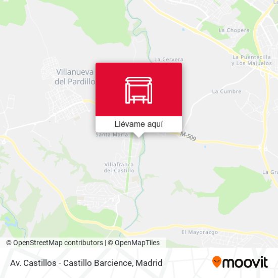 Mapa Av. Castillos - Castillo Barcience