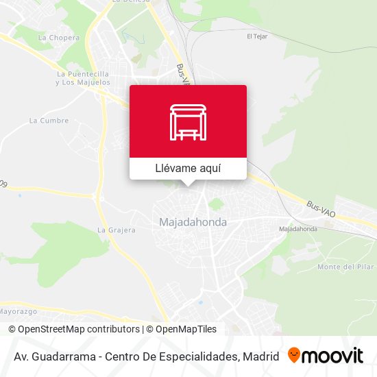Mapa Av. Guadarrama - Centro De Especialidades