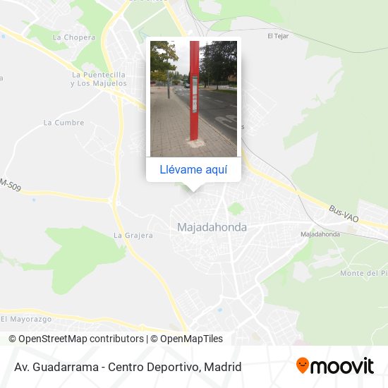 Mapa Av. Guadarrama - Centro Deportivo
