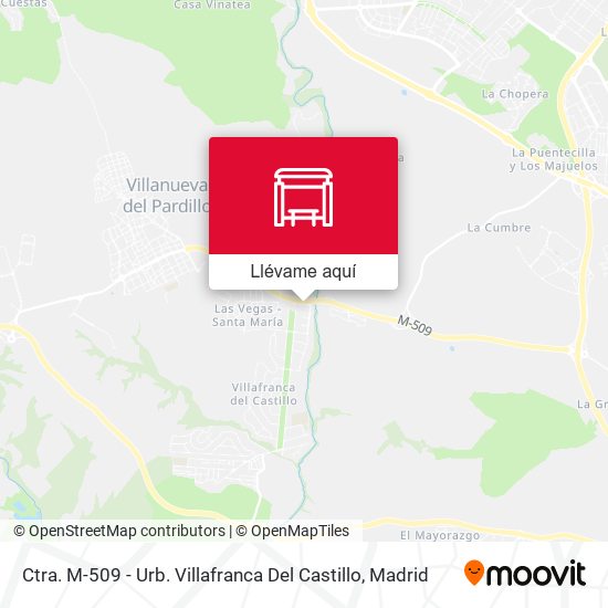 Mapa Ctra. M-509 - Urb. Villafranca Del Castillo
