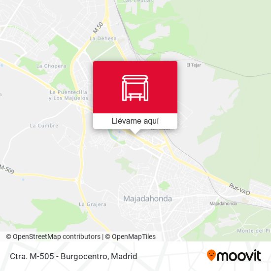 Mapa Ctra. M-505 - Burgocentro
