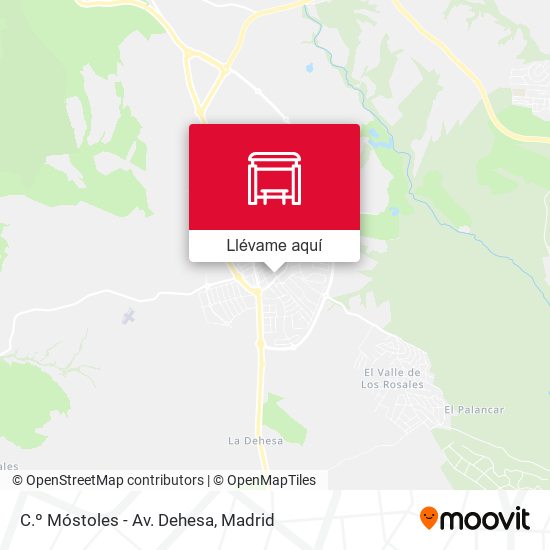 Mapa C.º Móstoles - Av. Dehesa
