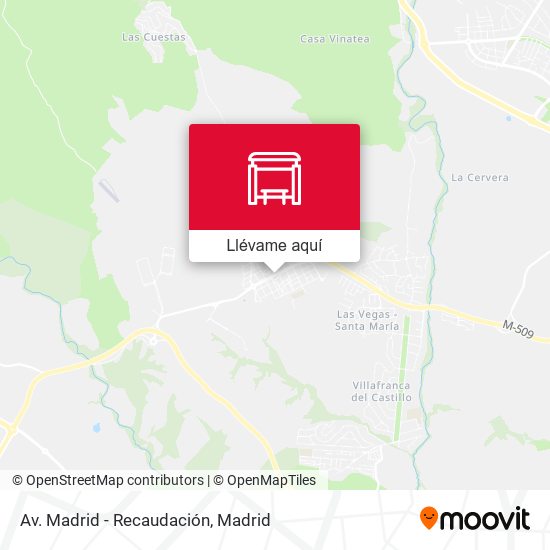 Mapa Av. Madrid - Recaudación