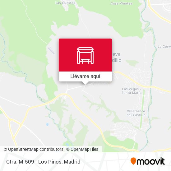 Mapa Ctra. M-509 - Los Pinos