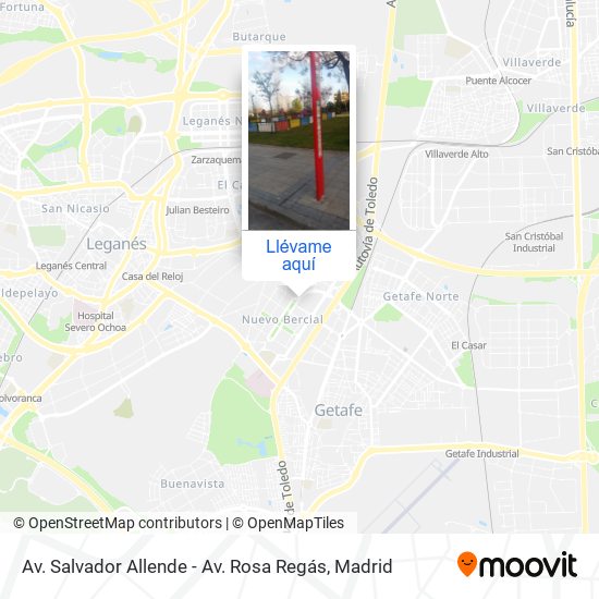 Mapa Av. Salvador Allende - Av. Rosa Regás
