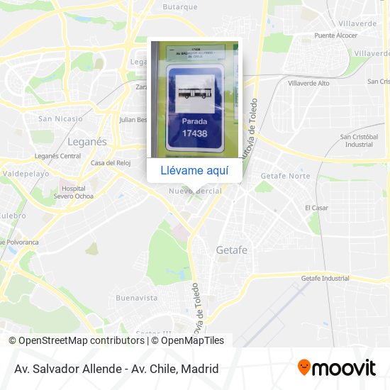 Mapa Av. Salvador Allende - Av. Chile