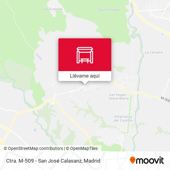 Mapa Ctra. M-509 - San José Calasanz