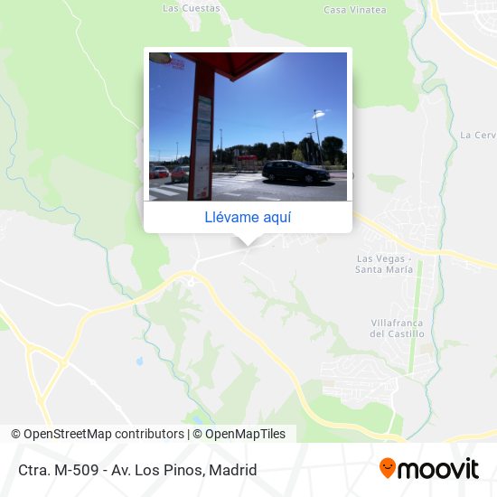 Mapa Ctra. M-509 - Av. Los Pinos