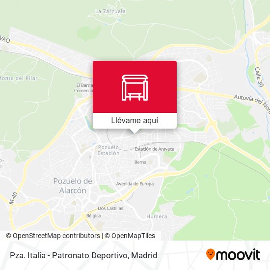 Mapa Pza. Italia - Patronato Deportivo