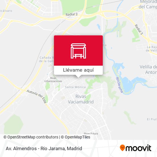 Mapa Av. Almendros - Río Jarama