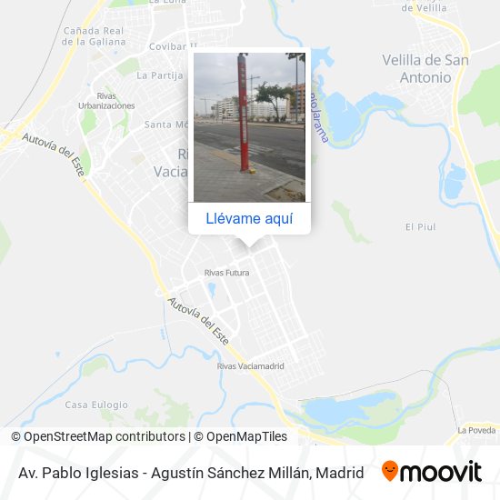Mapa Av. Pablo Iglesias - Agustín Sánchez Millán