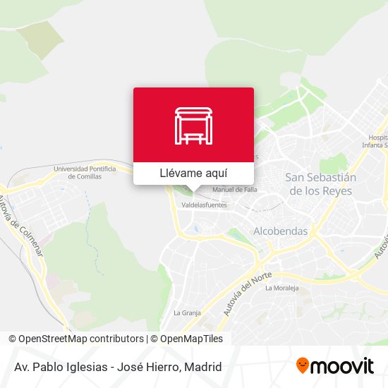 Mapa Av. Pablo Iglesias - José Hierro