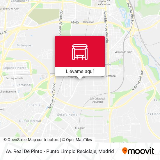 Mapa Av. Real De Pinto - Punto Limpio Reciclaje