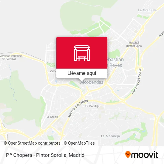 Mapa P.º Chopera - Pintor Sorolla