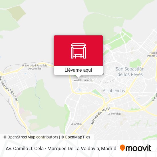 Mapa Av. Camilo J. Cela - Marqués De La Valdavia