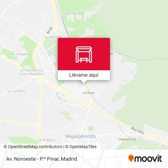 Mapa Av. Noroeste - P.º Pinar