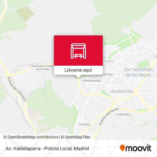 Mapa Av. Valdelaparra - Policía Local