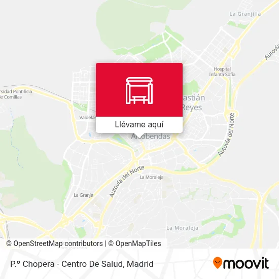 Mapa P.º Chopera - Centro De Salud