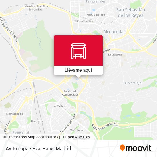 Mapa Av. Europa - Pza. París