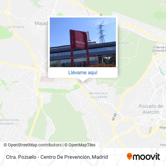 Mapa Ctra. Pozuelo - Centro De Prevención
