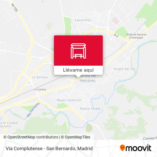 Mapa Vía Complutense - San Bernardo