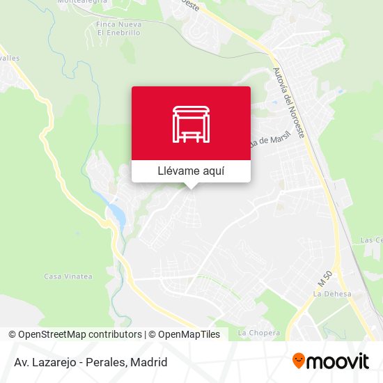 Mapa Av. Lazarejo - Perales