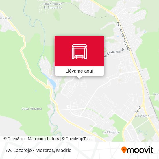 Mapa Av. Lazarejo - Moreras