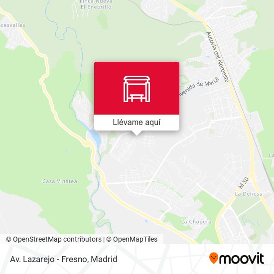 Mapa Av. Lazarejo - Fresno