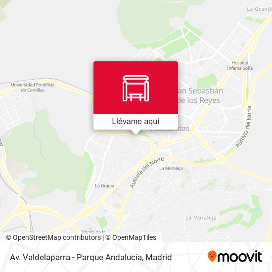 Mapa Av. Valdelaparra - Parque Andalucía