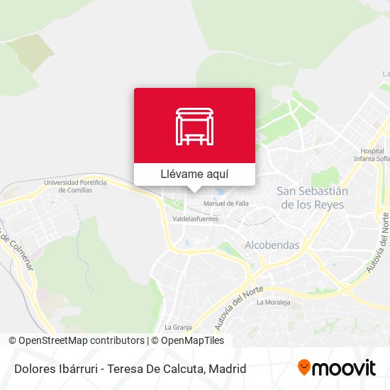 Mapa Dolores Ibárruri - Teresa De Calcuta