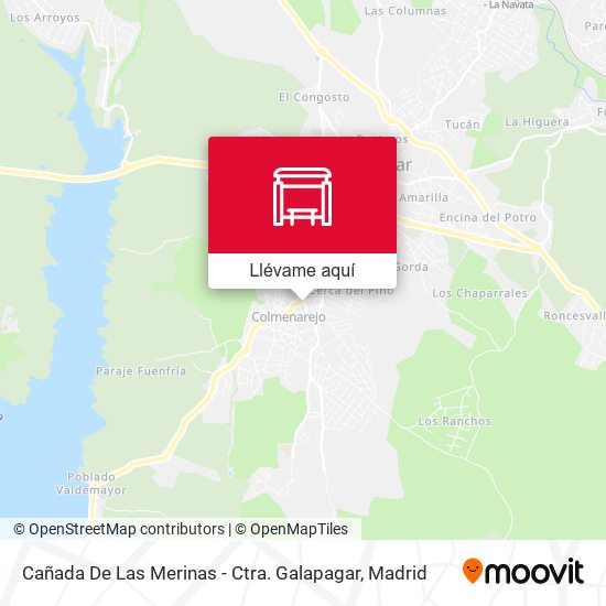 Mapa Cañada De Las Merinas - Ctra. Galapagar
