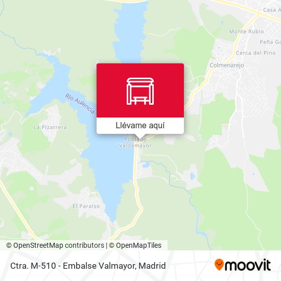 Mapa Ctra. M-510 - Embalse Valmayor